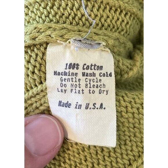 Brooks Brothers V Neck Sweater Size Large Men’s Lime Green - Picture 4 of 8